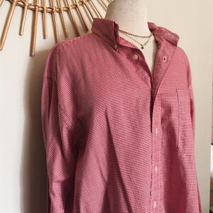 Harold's Red Gingham Casual Button Down Shirt